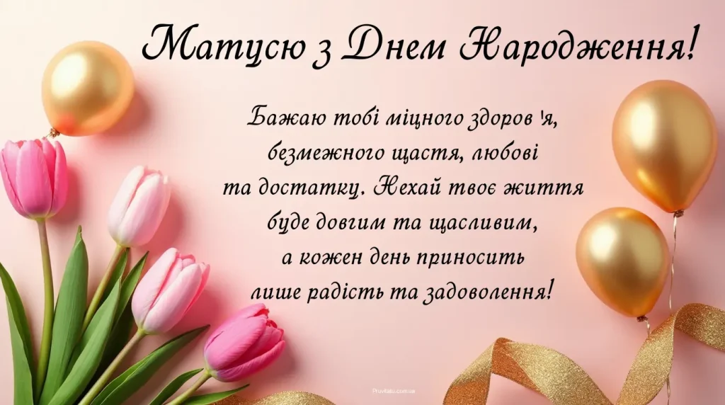 Від сина — з любов'ю та вдячністю мамі